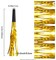 24 Pieces Gold Party Horns and Blowers for Kids and Adults Birthday Baby Shower 2023 Graduation Sporting Events Party Favors Supplies Noisemakers